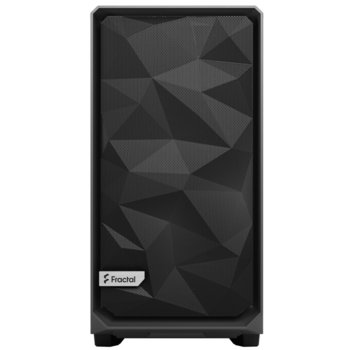 Кутия Fractal Design Meshify 2 Gray TG Light Tint, E-ATX/ATX/microATX/Mini-ITX, сива, 2x USB 3.0, 1 x USB 3.1 Type-C, с прозорец, без захранване | JAR Computers Fractal Design Meshify 2 Gray TG Light Tint
