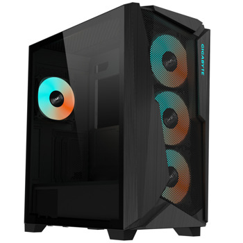 Кутия Gigabyte C301 Black V2, E-ATX/ATX/mATX/Mini-ITX, 1x USB-C 3.1 Gen 2, с прозорец, черна, без захранване | JAR Computers Gigabyte C301 Black V2 GB-C301G V2