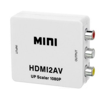 Конвертор HDMI(ж) към RCA(м) Бял 18301