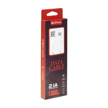 Кабел от USB A(м) към USB C(м), 1m, бял | JAR Computers Кабел Type-C (м) към USB A(м) 1m White 40111
