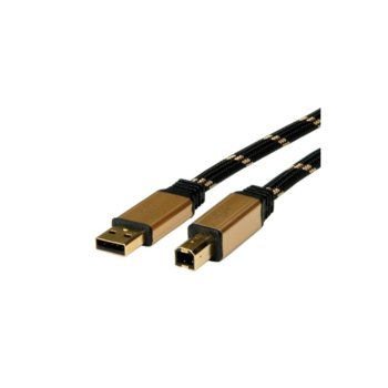 Roline USB A(м) към USB B(м) 1.8m 11.02.8802