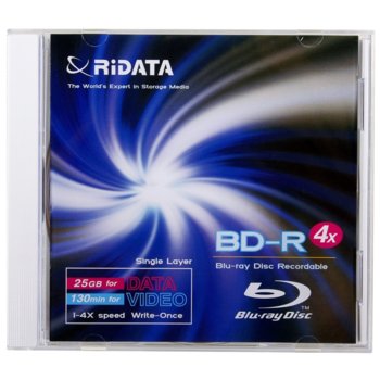 Blu-Ray BD-R media 25GB 4x Ridata