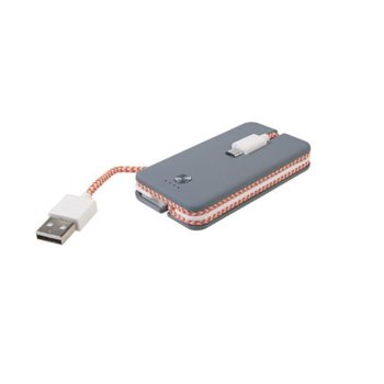 Външна батерия/power bank/ A-Solar Xtorm Spark Power Cable CX007 1200 mAh, сив | JAR Computers A-Solar Xtorm Spark Power CX007 1200 mAh 22668