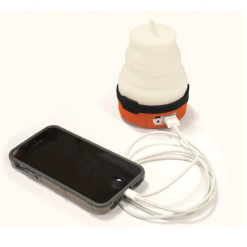 Фенер UST Brands Spright USB, презареждаема батерия, 120 lumens, с разгъване, авариен, оранжев image