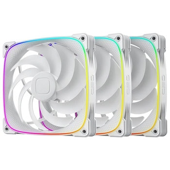 Вентилатори 140mm, Geometric Future Squama 2503-14, 4-pin, 2400rpm, 3 броя, бели | JAR Computers Geometric Future Squama 2503-14 3-pack White