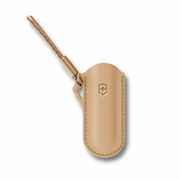 Калъф за нож Victorinox Leather Pouch, кожен, кафяв | JAR Computers VICTORINOX Leather Pouch Wet Sand 4.0670.49