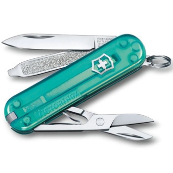 Джобен нож Victorinox Classic SD Transparent Tropical Surf, син | JAR Computers Victorinox Classic SD Transparent Tropical Surf