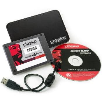 Памет 128GB, Kingston SSDNow V-Series Notebook Upgrade Kit, SolidStateDisk SATA 3Gb/s, 2.5" (6.35 cm) | JAR Computers 128GB Kingston SSDNow V-Series