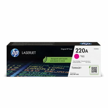Тонер касета за HP LaserJet Pro 4202/4302 - Magenta - W2203A - HP 220A - Оригинална, заб.: 1800 брой копия | JAR Computers HP 220A Magenta