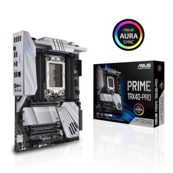 Дънна платка ASUS PRIME TRX40-PRO Aura Sync, sTRX4, DDR4, PCIe 4.0, 8x SATA 6Gb/s, 2x M.2, (SLI), 3x USB 3.2 Gen2, 6х USB 3.2 Gen1, ATX | JAR Computers Дънна платка ASUS PRIME TRX40-PRO Aura Sync
