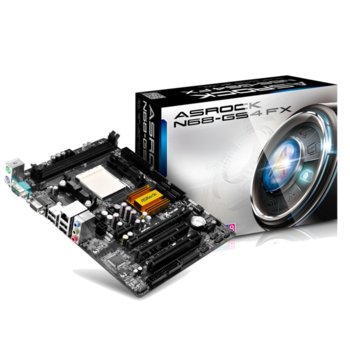 Дънна платка ASRock N68-GS4 FX, AM3/AM3+ (до 95W), DDR3, PCI-E (D-Sub), Lan1000, 4x SATA2 RAID 0,1,5, mATX | JAR Computers ASRock N68-GS4 FX AM3+