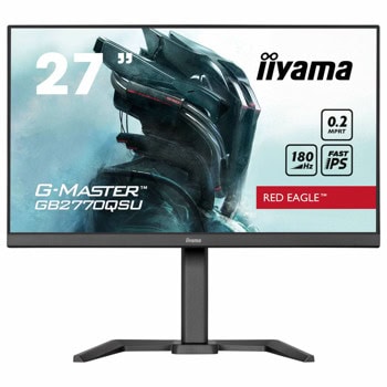 Монитор IIYAMA GB2770QSU-B6, 27" (68.58 cm) IPS панел, 180Hz, WQHD, 0.2ms, 80 000 000 :1, 400 cd/m2, DisplayPort, HDMI, USB | JAR Computers IIYAMA GB2770QSU-B6