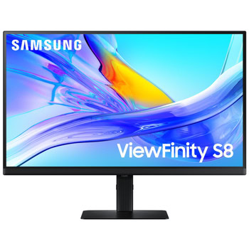 Монитор Samsung ViewFinity S8 LS-27D800UAU (2024), 27" (68.58cm) IPS панел, 4K/UHD, 5ms, Mega Infinity DCR, HDR10, 350cd/m2, DisplayPort, HDMI, USB Hub, LAN | JAR Computers Samsung ViewFinity S8 S80UD LS27D800UAUXEN