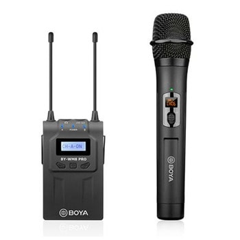 Безжична микрофонна система BOYA BY-WM8 Pro-K3, 1x микрофон и 1x предавател, UHF трансмитер с 48 канала, черна | JAR Computers Безжичен микрофон с предавател BOYA BY-WM8 PRO K3