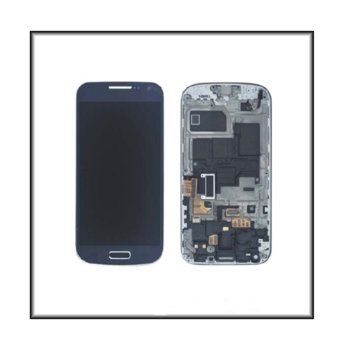 Samsung S4 mini LCD with touch and frame Blue