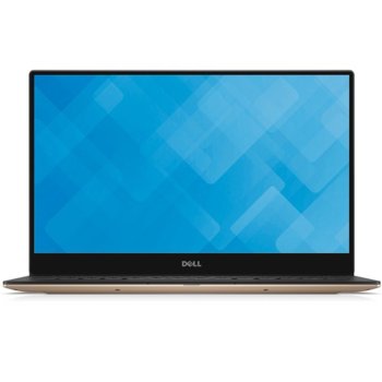 Лаптоп Dell XPS13 MLK 9360 (DXPSQHD9360I78256VW3NBD-14)(златист), двуядрен Kaby Lake Intel Core i7-7500U 2.70/3.50 GHz, 13.3"(33.78 cm) QHD+ Gorilla Glass Touchscreen Display, Thunderbolt 3 (Type-C Gen 2), 8GB, 256GB SSD, Windows 10, 1.29kg | JAR Computers DELL XPS13 MLK 9360 DXPSQHD9360I78256VW3NBD-14