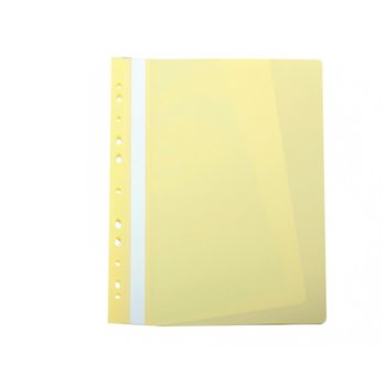 Папка от PVC, за документи с формат до А4, с европерфорация, жълта | JAR Computers Папка