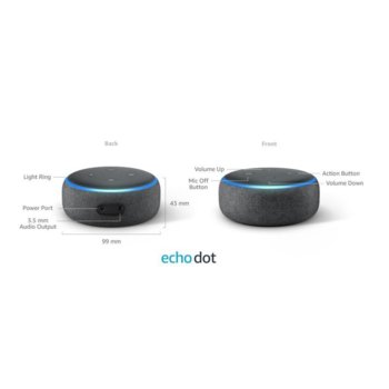 Amazon Echo Dot 3 Heather Grey