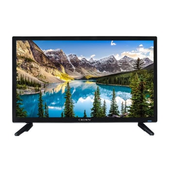 Телевизор Crown 24TF12VB, 24" (60.96cm) HD TV, DVB-T2/C, 2x HDMI, 1x USB | JAR Computers Телевизор Crown 24TF12VB