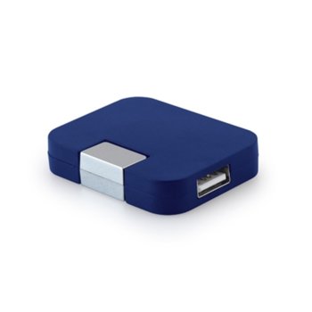 USB хъб Hi!dea, 4 порта, USB 2.0, син image