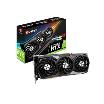 Видео карта Nvidia GeForce RTX 3090, 24GB, MSI GAMING X TRIO, PCI-E 4.0, GDDR6X, 384 bit, 3x DisplayPort, 1x HDMI | JAR Computers MSI RTX 3090 GAMING X TRIO 24G