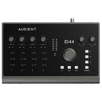 Аудио интерфейс Audient ID44, S/PDIF-in, S/PDIF-out, XLR, 6.3mm жак, черен | JAR Computers Аудио интерфейс Audient ID44