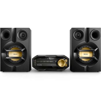 Мини аудио система Philips FX10, Bluetooth, CD, CD-R, CD- RW, MP3-CD, 230W, черна | JAR Computers Philips Bluetooth Mini Hi-Fi System, 230W