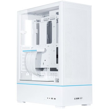 Кутия Lian Li SUP01, ATX/MicroATX/ITX, 2x USB 3.0 Type-A, 1x USB 3.1 Type-C, 3x 120mm PWM вентилатора, с прозорец, бяла, без захранване | JAR Computers Lian Li SUP01 White G99.SUP01W.00