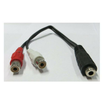 CABLE-470A 3.5mm Stereo /F/ - 2 RCA /F/
