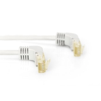Пач кабел Assmann DK-1644-A-10090, S-FTP, Cat. 6a, 10м, бял, ъглов | JAR Computers ASSMANN DK-1644-A-10090
