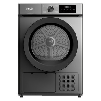Сушилня Finlux TDF9015DIX, 9 кг. капацитет, свободностояща, 60 см ширина, 15 програми, отложен старт, инокс | JAR Computers Finlux TDF9015DIX