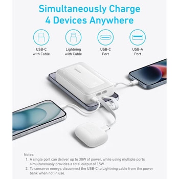 Anker Zolo Power Bank 20K White A1681H21 | JAR Computers Anker Zolo Power Bank 20K White A1681H21