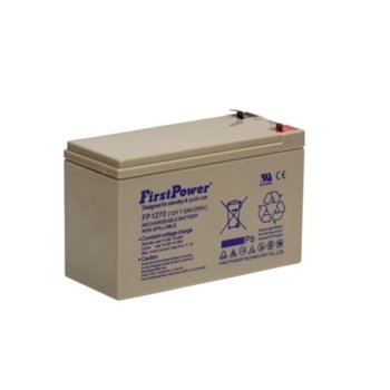 Акумулаторна батерия FirstPower MS7-12, 12V/7Ah, F2 конектори | JAR Computers Battery MHB MS7-12 12V 7Ah