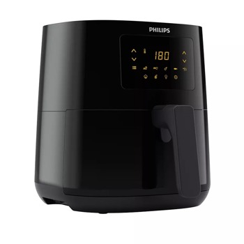 Фритюрник с горещ въздух Philips Airfryer Essentials HD9252/90, 4.1 л. вместимост, Rapid Air функция, LED дисплей, aвтоматично изключване, 1400W, черен | JAR Computers Philips Airfryer Essentials HD9252/90