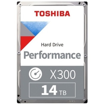 Твърд диск 14TB Toshiba X300, SATA 6Gb/s, 7200 rpm, 256MB, 3.5" (8.89cm), Bulk | JAR Computers Toshiba X300 14TB BULK HDWR21EUZSVA