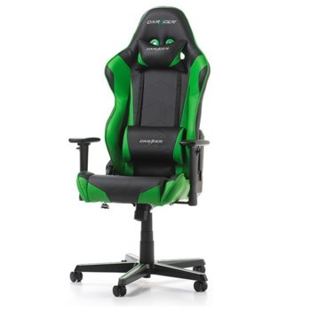 Геймърски стол DXRacer Racing OH/RZ0/NE, черен/зелен | JAR Computers DXRacer RACING OH/RZ0/NE