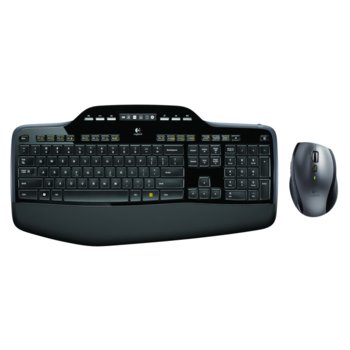 Комплект клавиатура и мишка Logitech MK710, безжични, USB, черни image