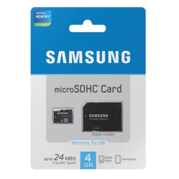 4GB microSD Samsung Standard Class4