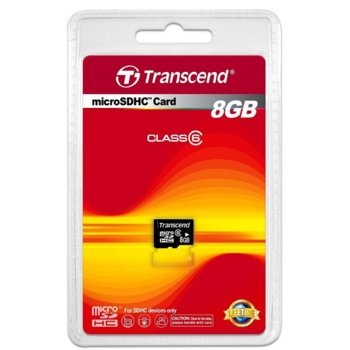 Transcend 8GB microSDHC  Adapter - Class 6