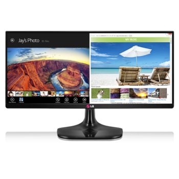 Монитор 25" (63.50cm) LG 25UM65-P, FULL HD LED, 5ms, 5 000 000:1, 250cd/m2, DVI-D, HDMI, черен | JAR Computers 25 LG 25UM65-P