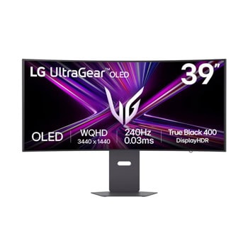 Монитор LG 39GX900A-B, 39" (99.06 cm), OLED панел, 240Hz, WQHD, 0.03ms, 1 500 000:1, 275cd/m2, DisplayPort, HDMI, USB | JAR Computers LG 39GX900A-B