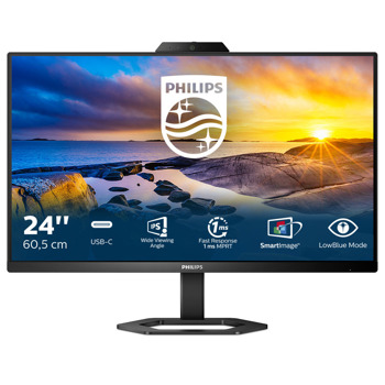 Монитор Philips 24E1N5300HE/00, 23.8" (60.45cm) IPS панел, 75Hz, FHD, 4ms, 300 cd/m2, HDMI, DisplayPort, USB | JAR Computers Philips 24E1N5300HE/00