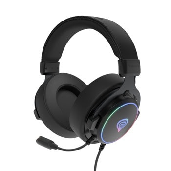 Слушалки Genesis Neon 764, USB, микрофон, гейминг, 50mm говорители, черни | JAR Computers Genesis Neon 764 Black NSG-2169