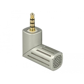 Микрофон DeLock Condenser Microphone, за смартфон/таблет, 3.5mm jack, сребрист | JAR Computers DeLock Condenser Microphone Uni-Directional 65893