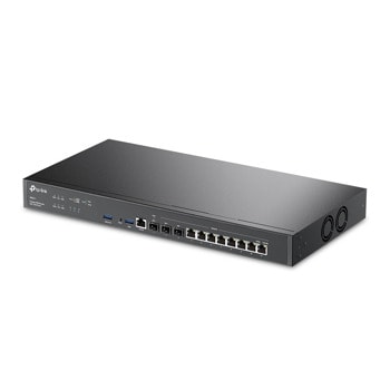 Рутер TP-Link ER8411, 8x WAN/LAN 10/100/1000 Mbps, 1x WAN/LAN SFP 10/100/1000 Mbps, 1x WAN 100/1000/10000 Mbps SFP+, 1x WAN/LAN 100/1000/10000 Mbps SFP+, 2x USB, 4GB RAM, 4MB SPI NOR + 256 MB NAND flash памет | JAR Computers TP-Link ER8411