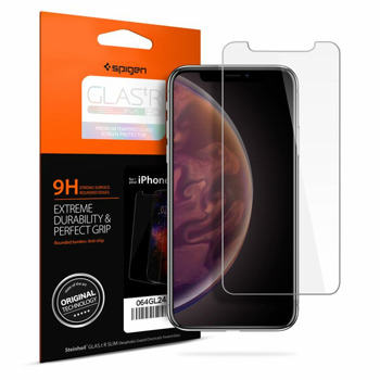 Протектор от закалено стъкло /Tempered Glass/ Spigen 064GL24527 за Apple iPhone 11/XR, 9H твърдост | JAR Computers Протектор Spigen 064GL24527