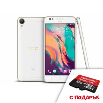 HTC 10 Lifestyle White + Transcend 32GB micro SDHC