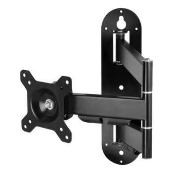 Стойка за монитор/телевизор Arctic Wall Mount Monitor W1C, за стена, VESA до 75x100, макс. тегло 18kg, регулируема, черна | JAR Computers Arctic Wall Mount Monitor W1C