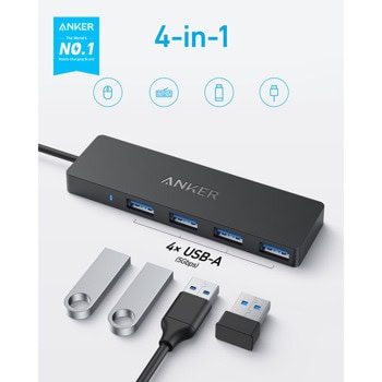 Anker USB-C Data Hub (4-in-1) | JAR Computers Anker USB-C Data Hub (4-in-1)