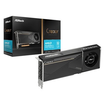 Видео карта AMD Radeon AI Pro R9700, 32GB, ASRock Creator, PCI-E 5.0, GDDR6, 256-bit, DisplayPort | JAR Computers ASRock Radeon AI Pro R9700 Creator R9700 CT 32G